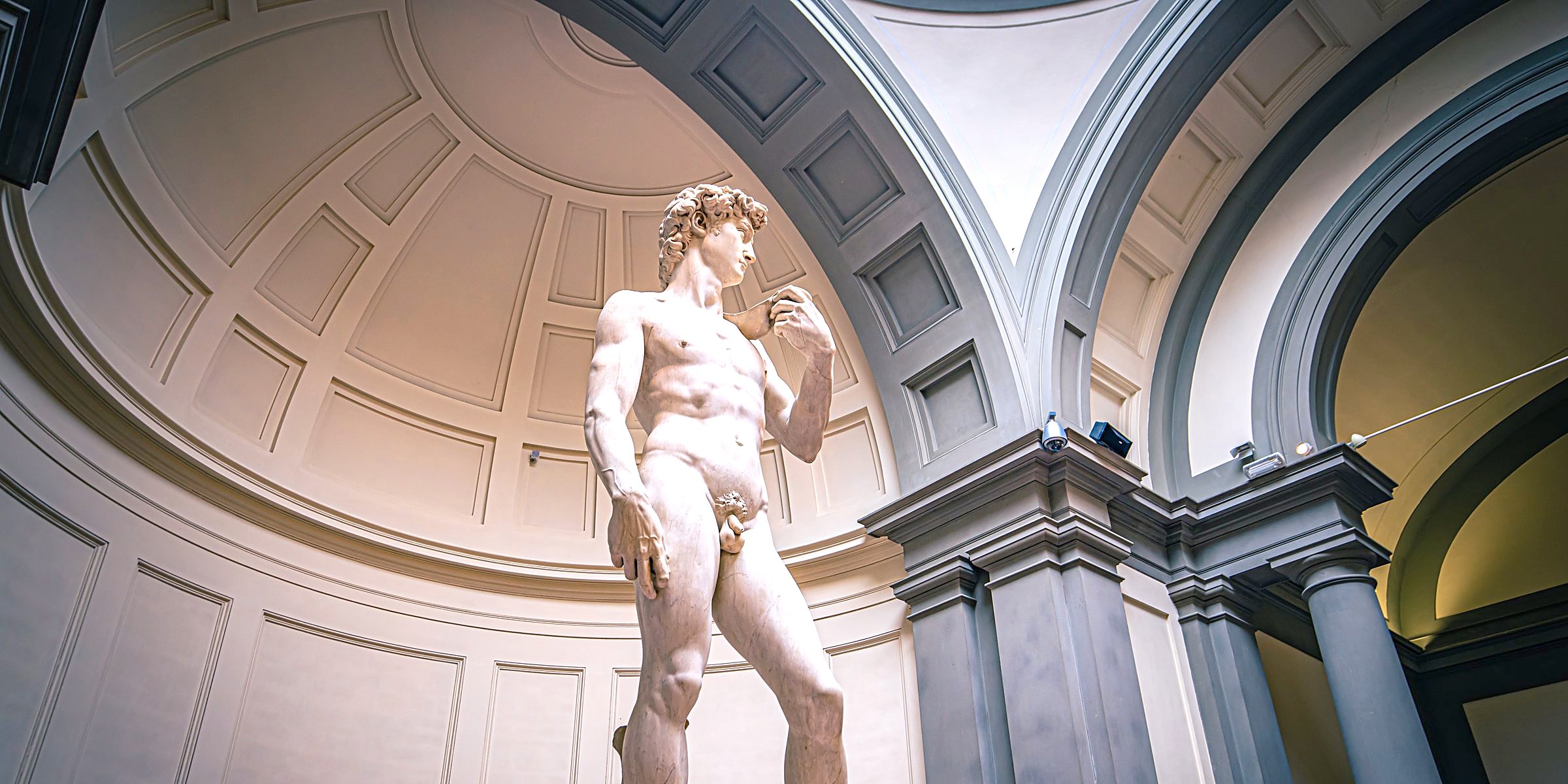 Michelangelo's David in the Galleria dell'Accademia, Florence